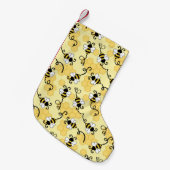 Petite Chaussette De Noël Joli petit motif abeilles (Devant (Accrochage))