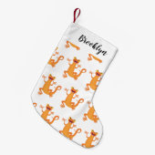 Petite Chaussette De Noël Joli triton orangé joyeux (Devant (Accrochage))