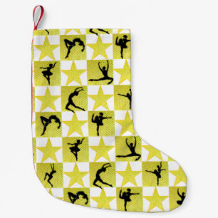 PETITE CHAUSSETTE DE NOËL JOLIE DANSEUSE D'OR NOËL DESIGNES