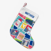 Petite Chaussette De Noël Jolie espèce de requin Noël (Devant (Accrochage))