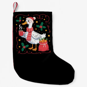 Petite Chaussette De Noël Jolie oie de Noël assortie canards drôles de famil