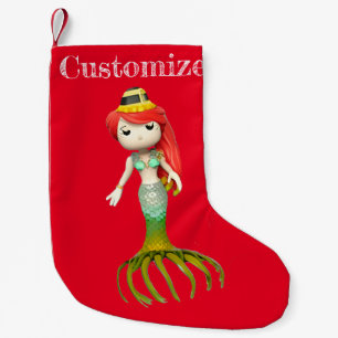 Petite Chaussette De Noël Jolie sorcière de sirène Déplaisante Thunder_Cove
