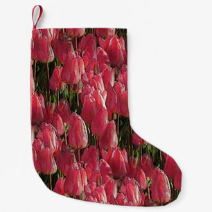 Petite Chaussette De Noël Jolie tulipe rose