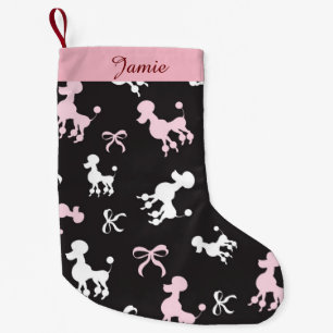 Petite Chaussette De Noël Jolies canicules roses et noires