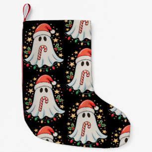 Petite Chaussette De Noël Jolis Lumières de Fantôme d'Arbre de Gâteau Joyeux