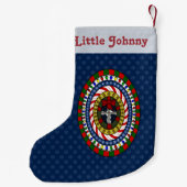 Petite Chaussette De Noël Jouer Noël personnalisé Stocking (Dos)