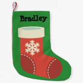 Petite Chaussette De Noël Jouer Noël Stocker à l'intérieur Stocking (Devant)