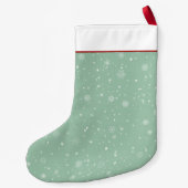 Petite Chaussette De Noël Jours fériés d'hiver de l'autruche de café (Dos)