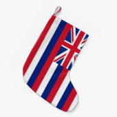 Petite Chaussette De Noël Joyaux de Noël avec Drapeau de Hawaii, USA (Devant (Accrochage))