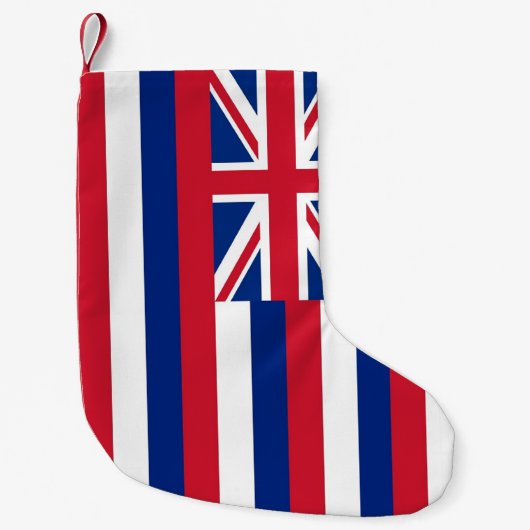Petite Chaussette De Noël Joyaux de Noël avec Drapeau de Hawaii, USA (Devant)