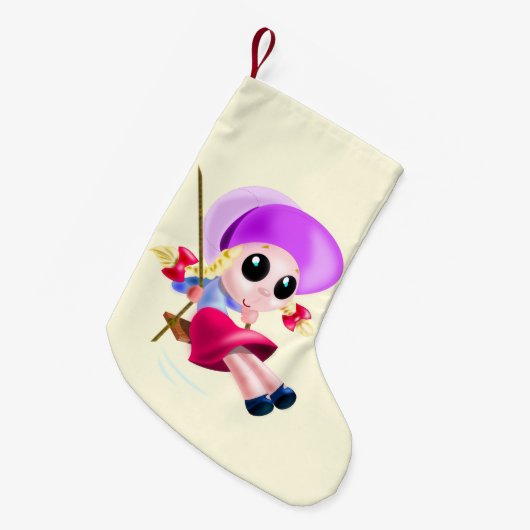 Petite Chaussette De Noël Joyeuse fille Noël Stocker (Devant (Accrochage))