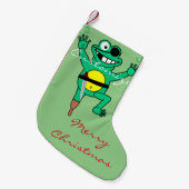 Petite Chaussette De Noël Joyeuse grenouille pirate Jour Thunder_Cove (Devant (Accrochage))