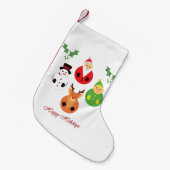 Petite Chaussette De Noël Joyeuses fêtes ! (Devant (Accrochage))