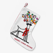 Petite Chaussette De Noël Joyeux Chris Moose (Devant (Accrochage))