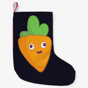 Petite Chaussette De Noël Joyeux 🥕 de la face supérieure de la carotte