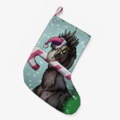 Petite Chaussette De Noël Joyeux dinosaure de Noël (Devant (Accrochage))