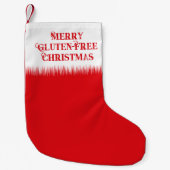 Petite Chaussette De Noël Joyeux Gluten Gratuit pour Noël Fun (Devant)