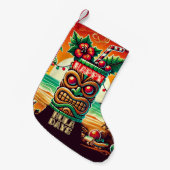 Petite Chaussette De Noël Joyeux Hula Days et Mele Kalikimaka (Devant (Accrochage))