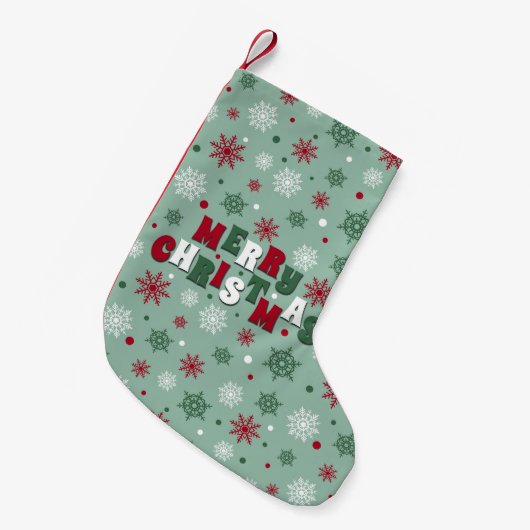 Petite Chaussette De Noël Joyeux Noël (Devant (Accrochage))