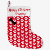 Petite Chaussette De Noël Joyeux Noël au chien (Devant)