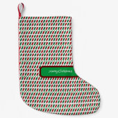 Petite Chaussette De Noël Joyeux Noël Elégant & Personnaliser moderne (Devant)