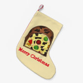 Petite Chaussette De Noël Joyeux Noël Fruit Slice Fruitcake Fruitcake (Devant (Accrochage))