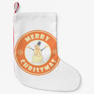 Petite Chaussette De Noël Joyeux Noël heureux bonhomme de neige célèbre styl