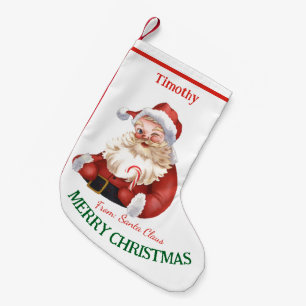 Petite Chaussette De Noël Joyeux Noël Père Noël Vintage Personnaliser