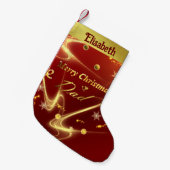 Petite Chaussette De Noël joyeux noël père stockage (Devant (Accrochage))