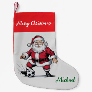Petite Chaussette De Noël Joyeux Noël personnalisé Père Noël Football   