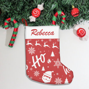 Petite Chaussette De Noël Joyeux Noël Red Père Noël Motif