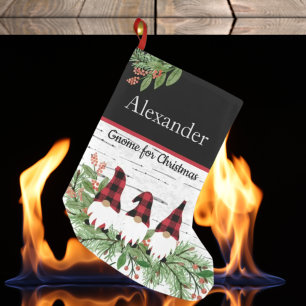 Petite Chaussette De Noël Joyeux Noël Rouge Casquette Paid Gnome