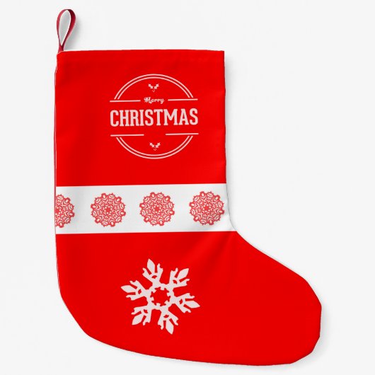 Petite Chaussette De Noël Joyeux Noël Stocker (Devant)