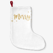 Petite Chaussette De Noël Joyeux (or) (Devant)