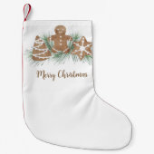 Petite Chaussette De Noël Joyeux pain d'épices de Noël (Devant)