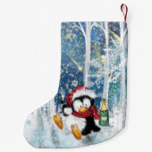 Petite Chaussette De Noël Joyeux pingouin - Noël (Dos)