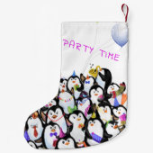Petite Chaussette De Noël Joyeux pingouins Noël Stocker (Dos)