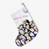 Petite Chaussette De Noël Joyeux pingouins Noël Stocker (Dos (Accrochage))