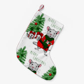 Petite Chaussette De Noël joyeux rat de noël (Devant (Accrochage))