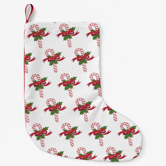 Petite Chaussette De Noël Joyeux Sucre de canne de Noël (Devant)