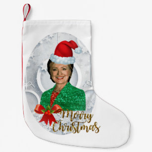 Petite Chaussette De Noël joyeux xmas Hillary clinton stockage