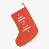 PETITE CHAUSSETTE DE NOËL JOYEZ NOËL À TOUS... (Dos (Accrochage))