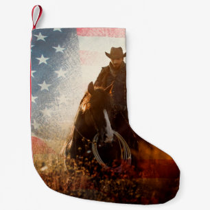 Petite Chaussette De Noël Juillet Quatrième portrait de cowboy