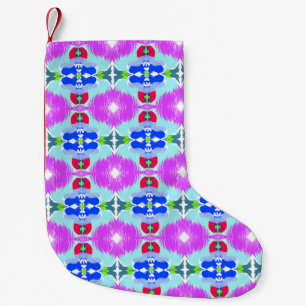 Petite Chaussette De Noël Kaleidoscope Fleur d'Azur