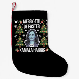 Petite Chaussette De Noël Kamala Harris Noël Santa Joyeux 4ème de Pâques