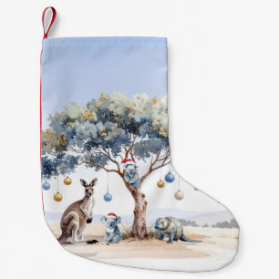 Petite Chaussette De Noël Kangourou de Noël Koalas Ornithorynque Gumtree Bou