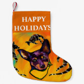 PETITE CHAUSSETTE DE NOËL KELPIE AUSTRALIEN  (Devant)