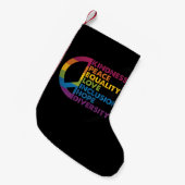 Petite Chaussette De Noël Kindness Peace Equality Love Inclusion Hope Divers (Devant (Accrochage))