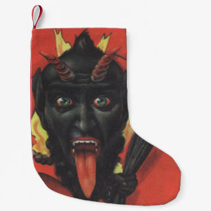 Petite Chaussette De Noël Krampus Rouge Switch