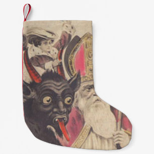 Petite Chaussette De Noël Krampus St Nicolas enlève des gens en voiture